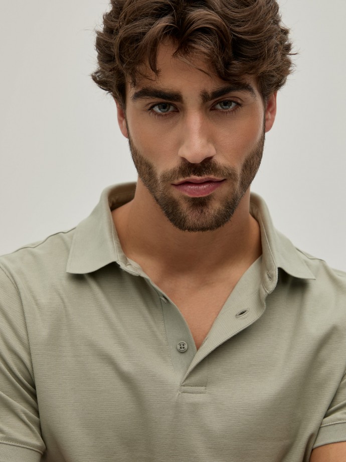 Polo estruturado regular fit