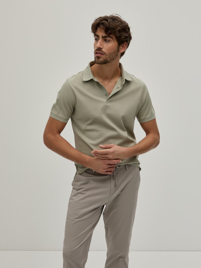 Polo estruturado regular fit