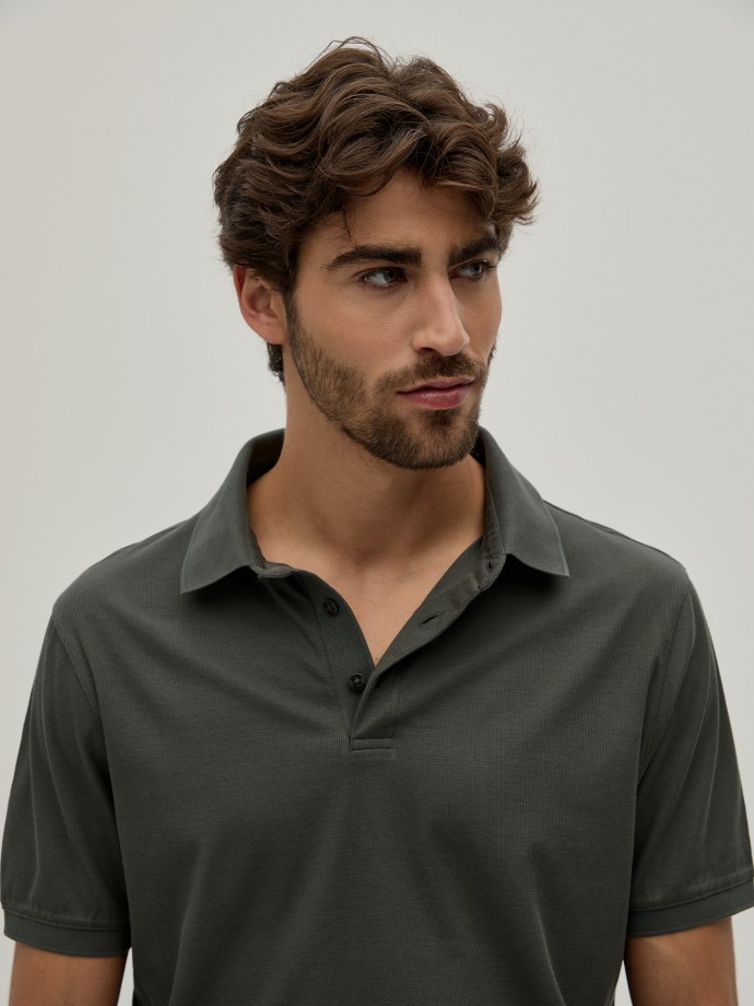 Polo estruturado regular fit