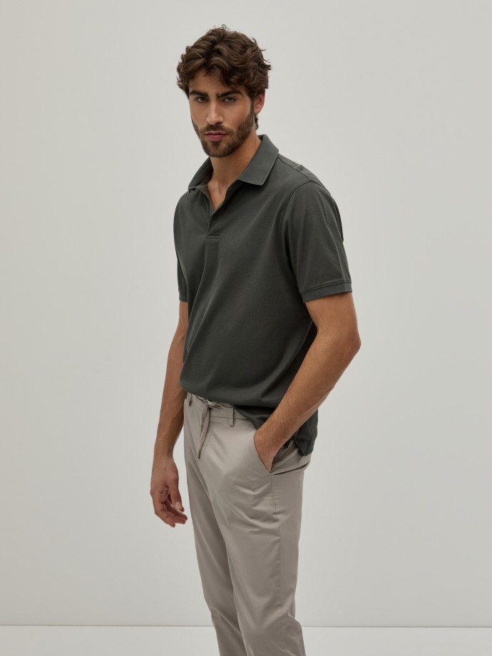 Polo estruturado regular fit