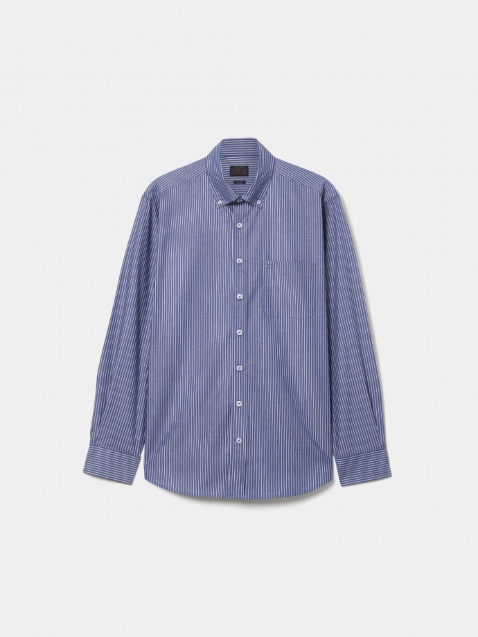 Camisa rayas regular fit