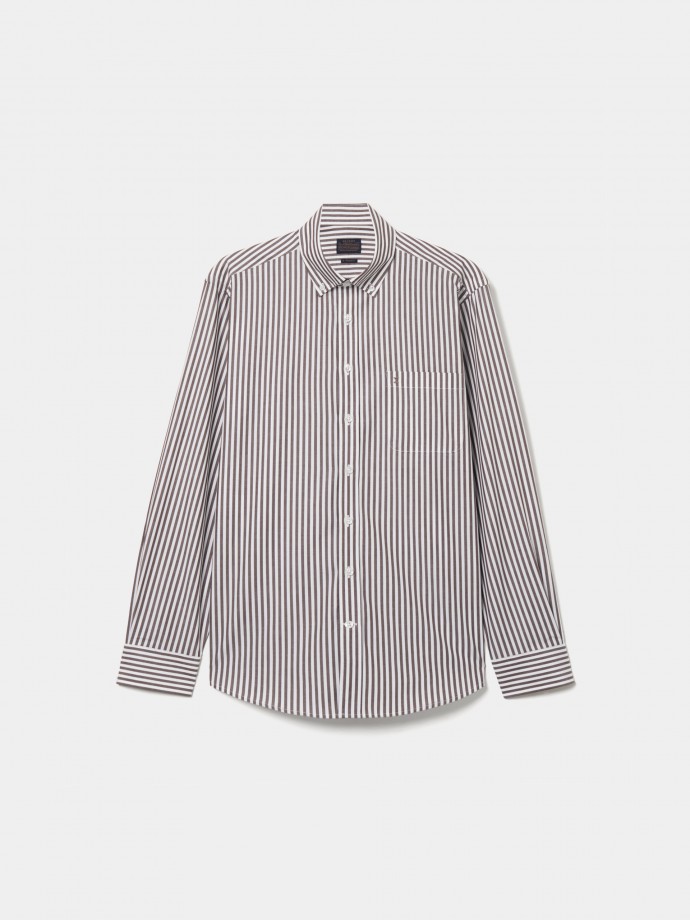 Regular fit striped shirt