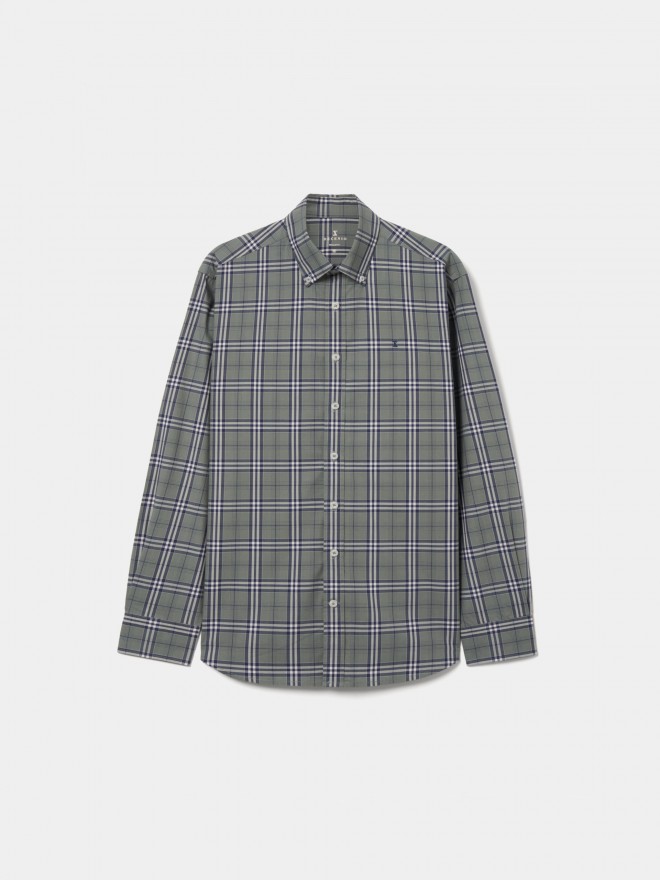 Camisa de algodón a cuadros Camisa de algodón a cuadros