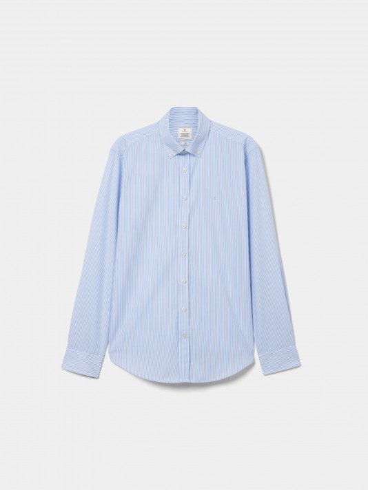 Camisa s riscas em algodo