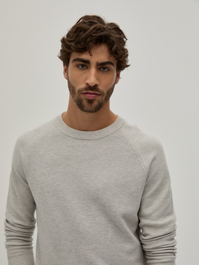 Textured knit sweater Textured knit sweater