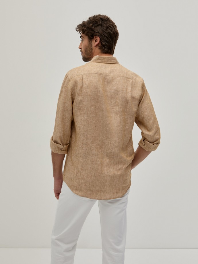 Camisa de linho regular fit