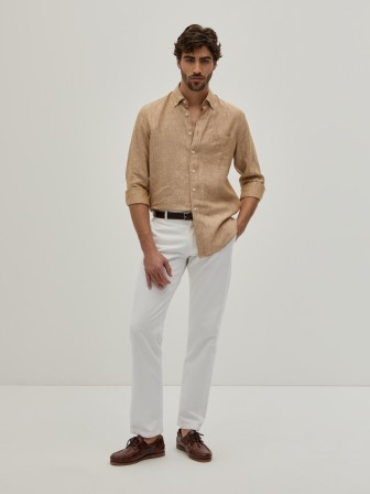 Regular fit linen shirt Regular fit linen shirt