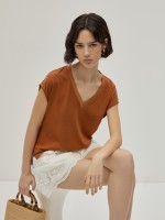 Camiseta de lyocell y algodn