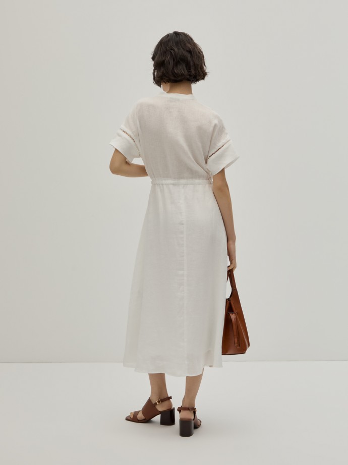 Vestido midi de lino