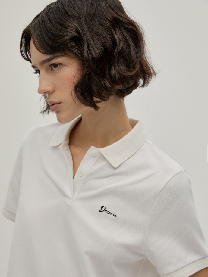 Polo corto de piqu
