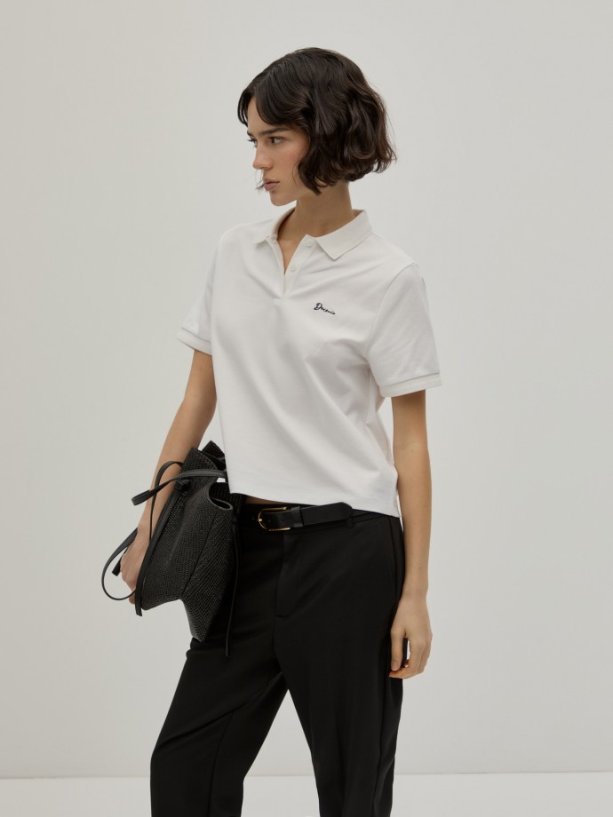 Polo corto de piqu