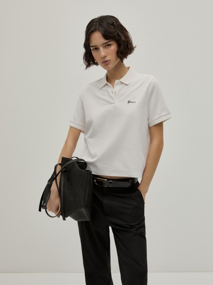 Polo corto de piqu
