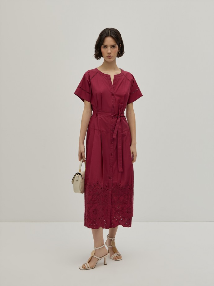 English embroidery midi dress