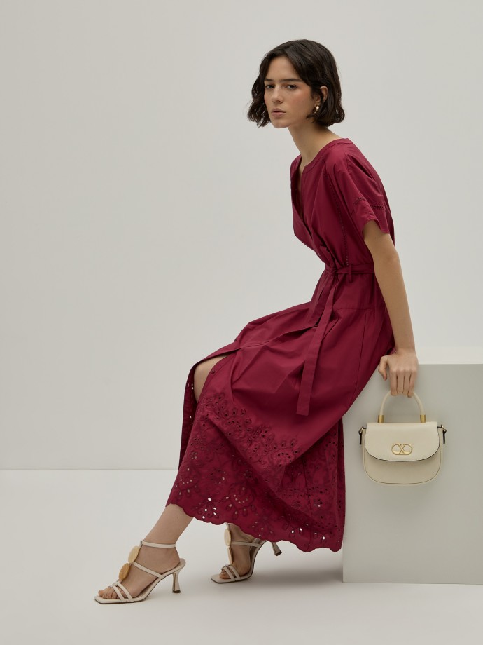 English embroidery midi dress English embroidery midi dress