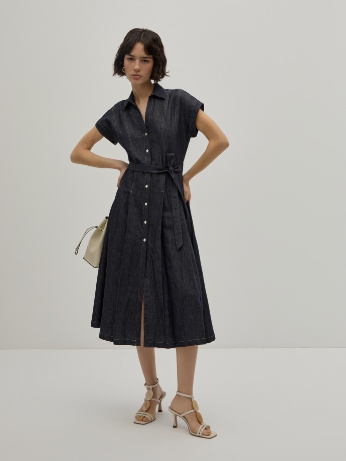 Vestido midi vaquero Vestido midi vaquero