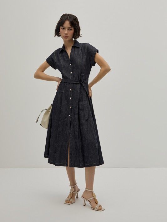 Vestido midi vaquero