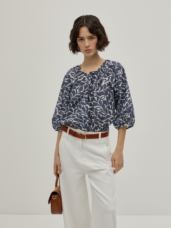 Blusa corta estampada Blusa corta estampada