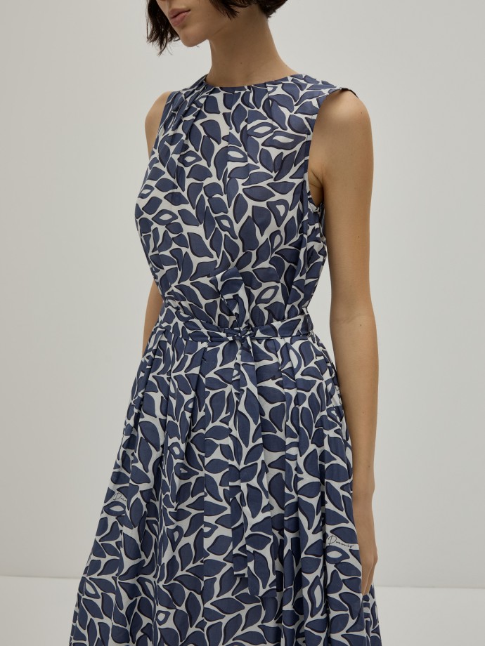 Vestido midi estampado