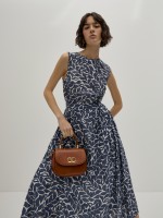 Vestido midi estampado