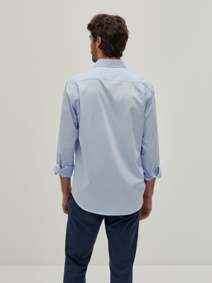 Camisa regular fit de algodo