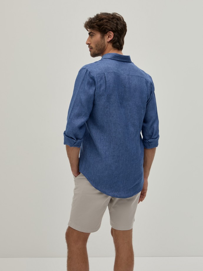 Camisa de linho regular fit