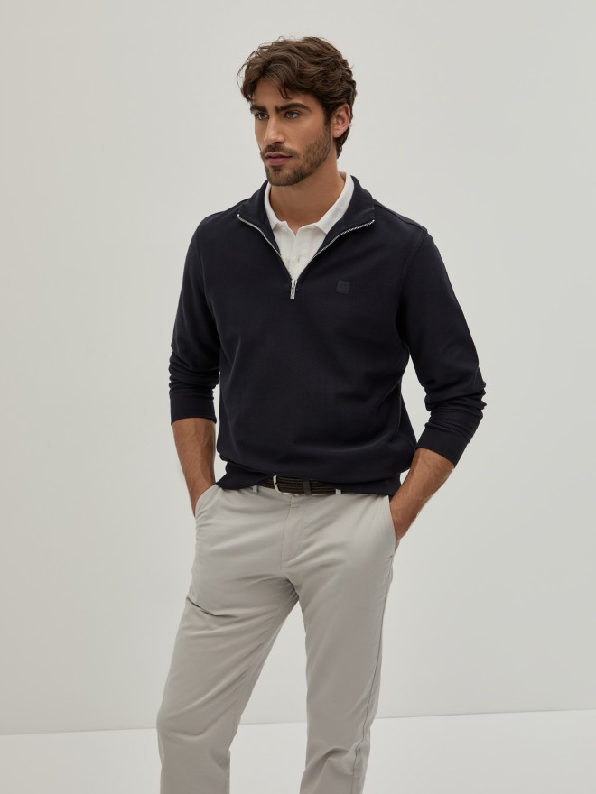 Half zip knit sweater Half zip knit sweater
