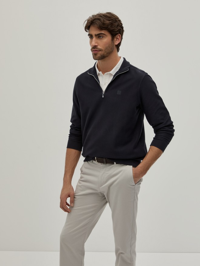 Half zip knit sweater Half zip knit sweater