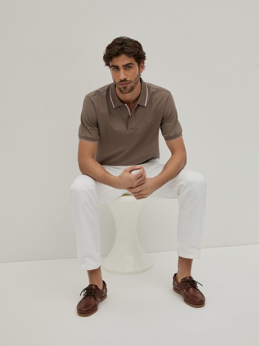 Polo de piqu de corte slim