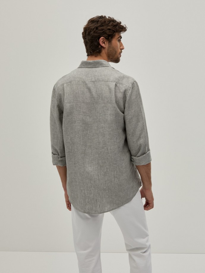 Camisa de linho regular fit