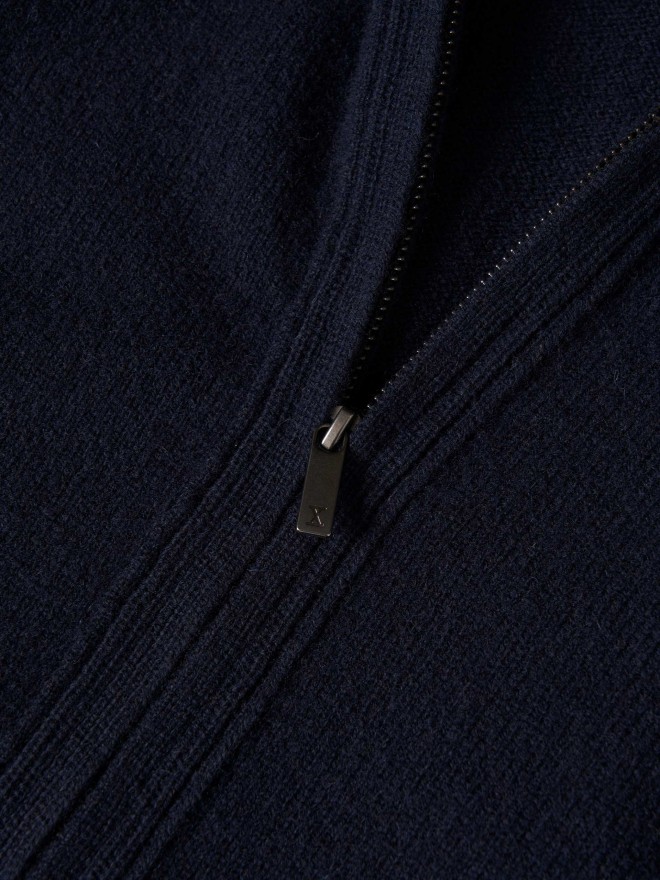 Wool knitted coat