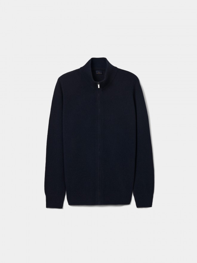 Wool knitted coat