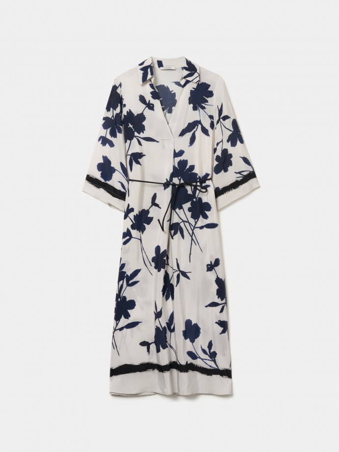 Vestido midi estampado