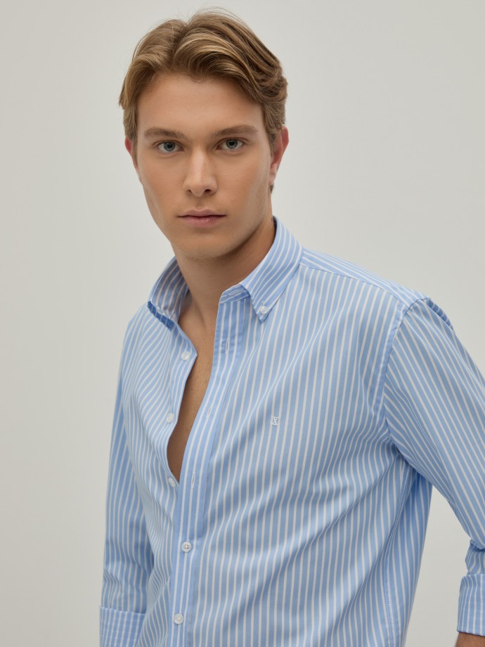 Regular fit poplin shirt
