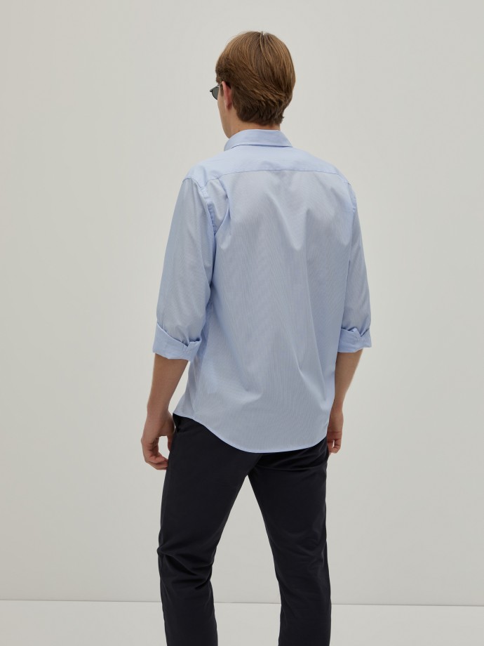 Camisa de rayas de corte regular