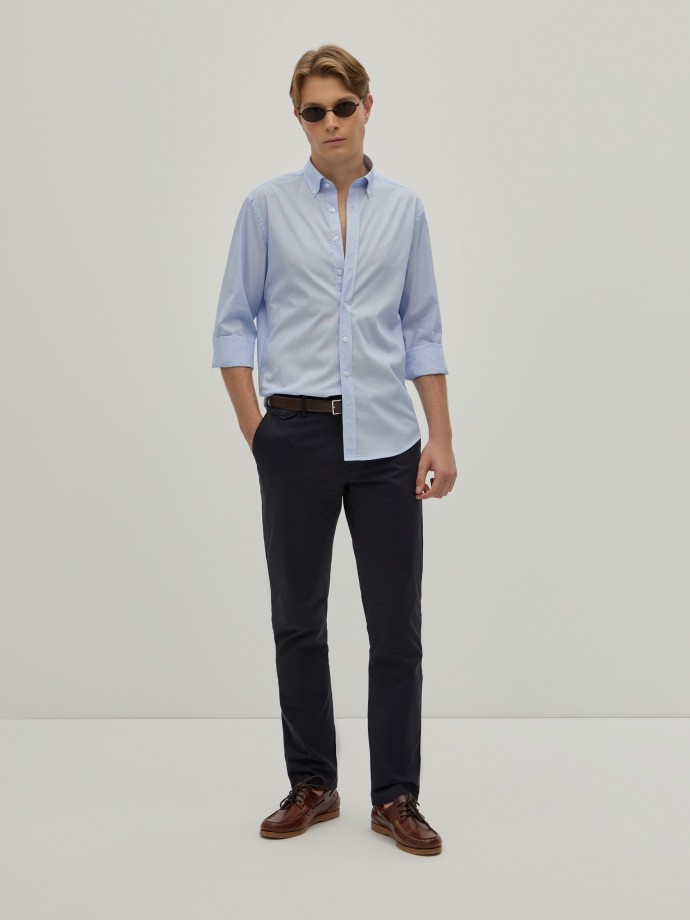 Camisa de rayas de corte regular