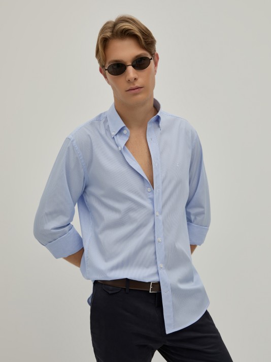 Regular fit striped shirt
