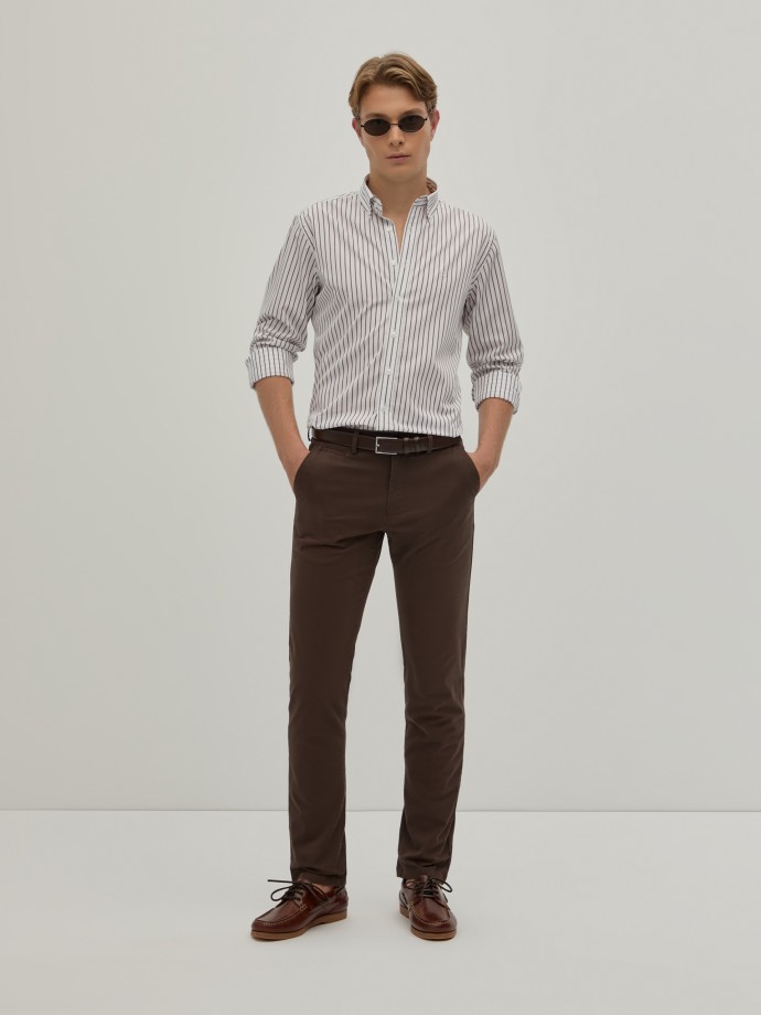 Camisa regular fit s riscas