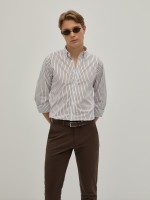 Camisa regular fit s riscas