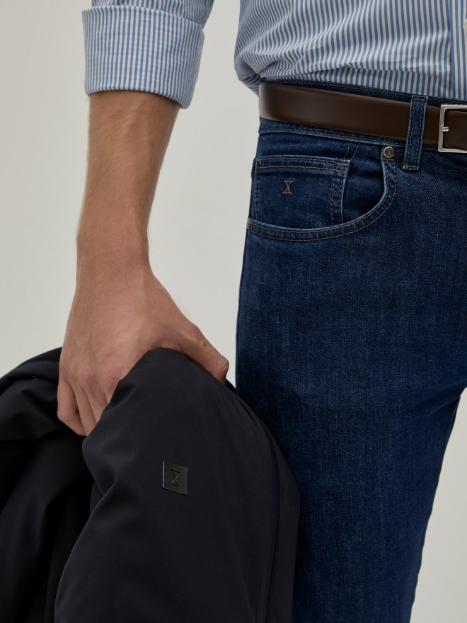 Slim fit denim pants