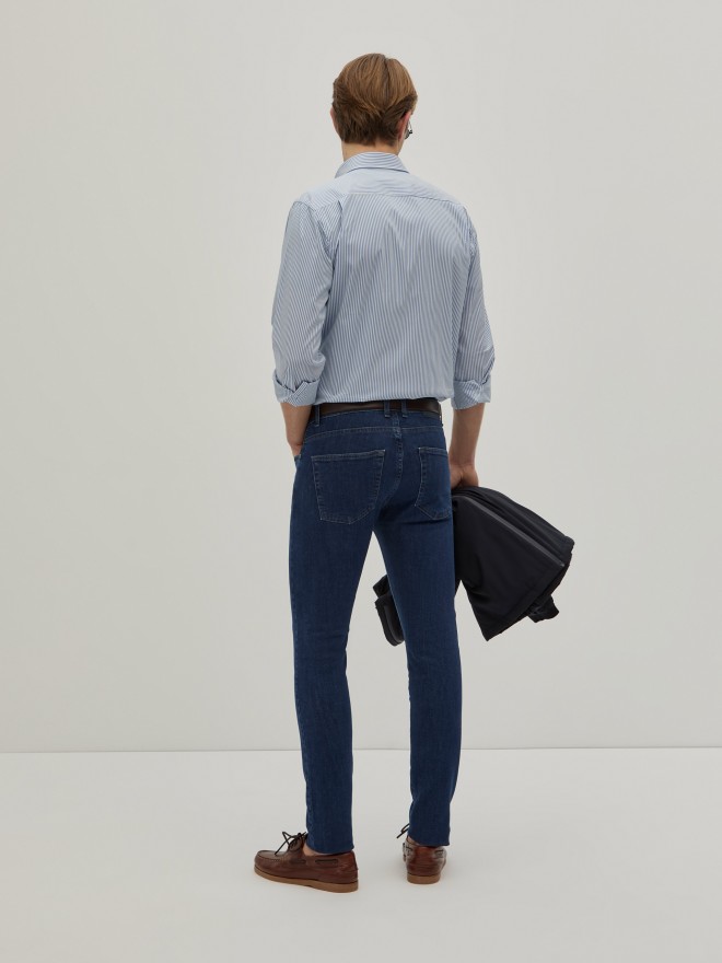 Slim fit denim pants