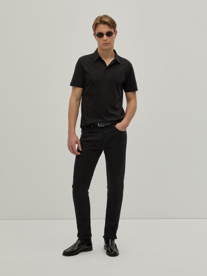 Polo de algodn de corte regular
