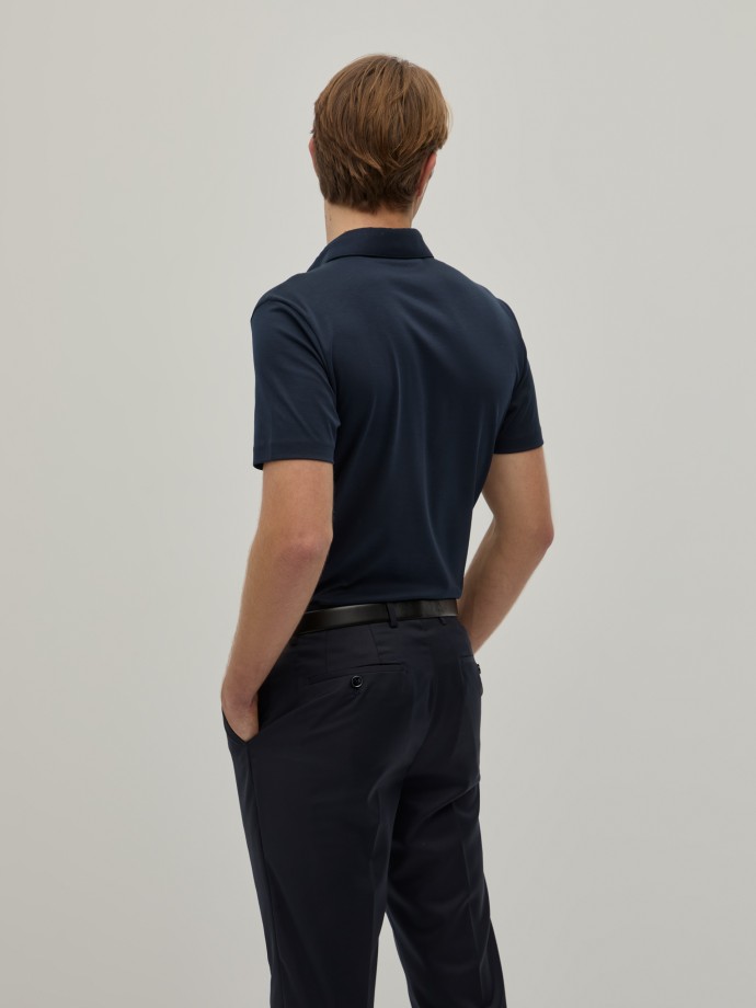 Polo de algodn de corte regular