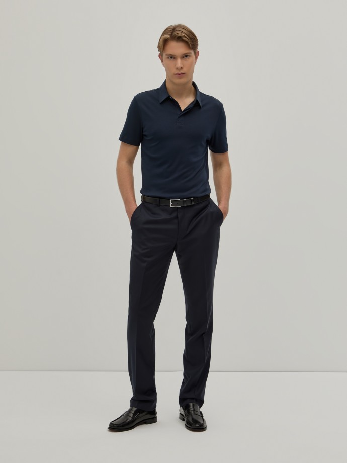 Polo de algodn de corte regular