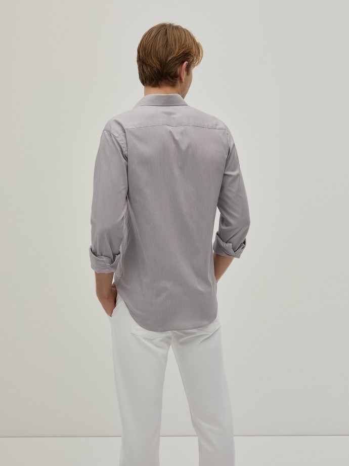 Camisa de riscas slim fit