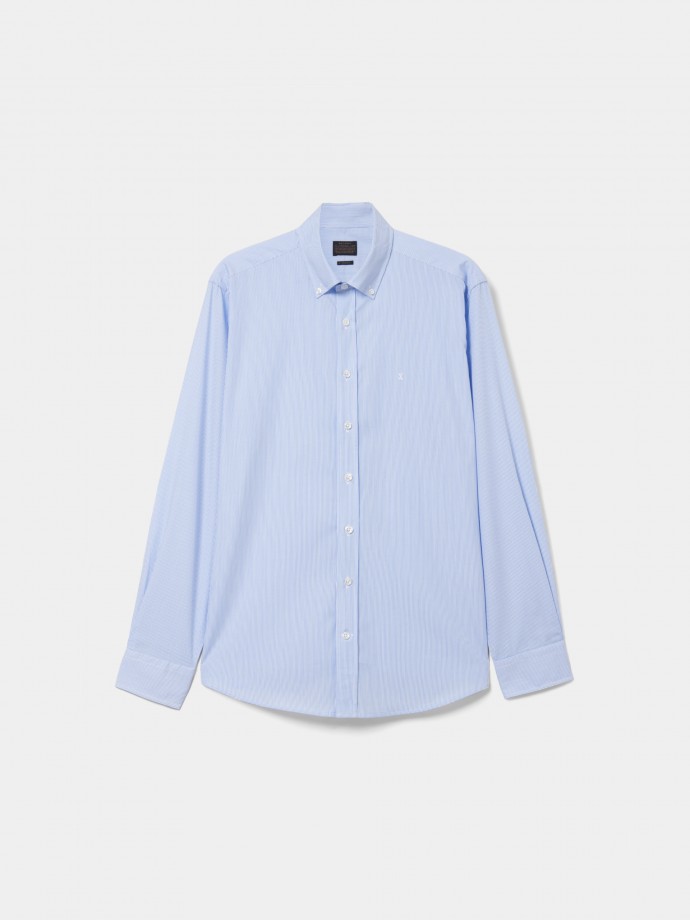Camisa de rayas de corte regular