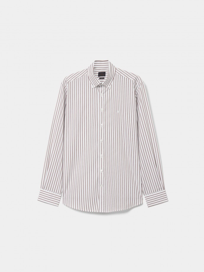Camisa regular fit s riscas
