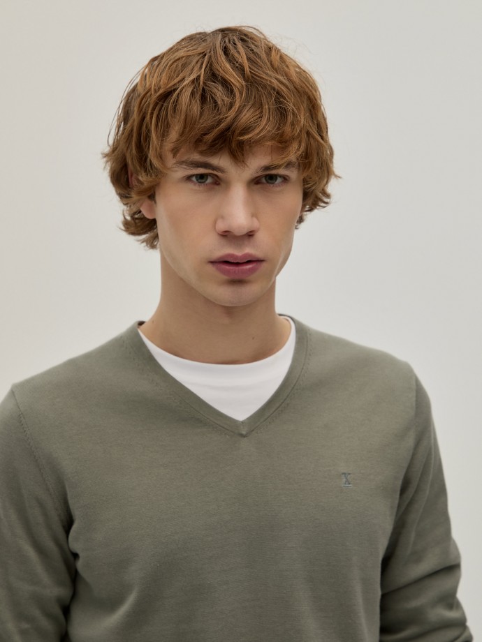 Jersey con cuello en V