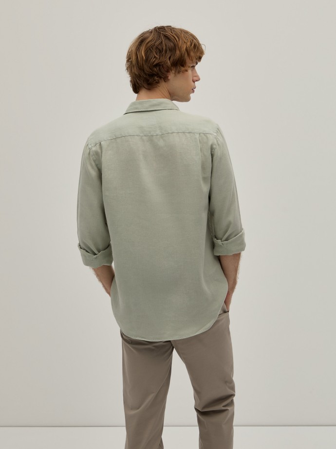 Camisa de linho regular fit