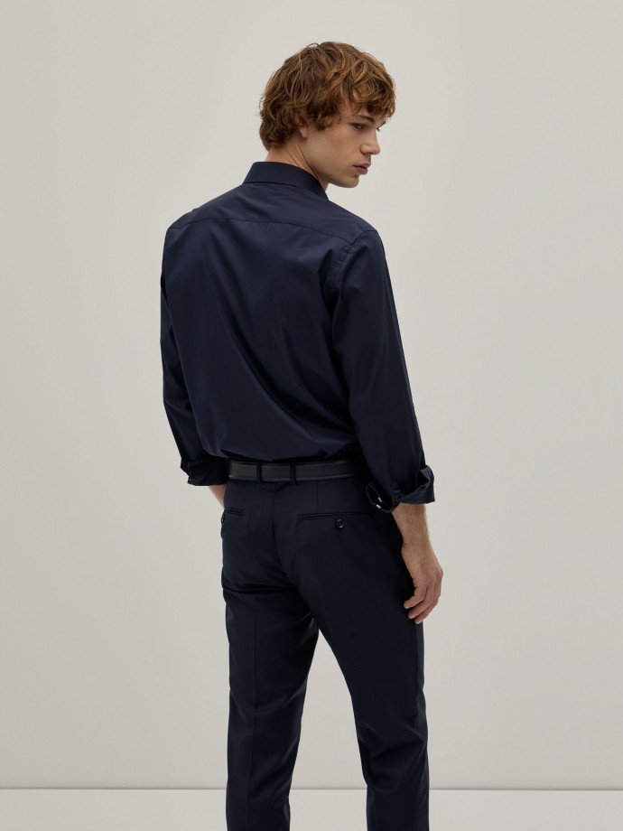 Slim fit plain shirt
