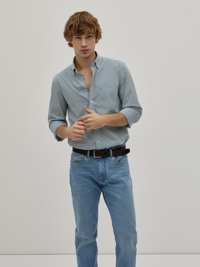 Regular fit striped shirt